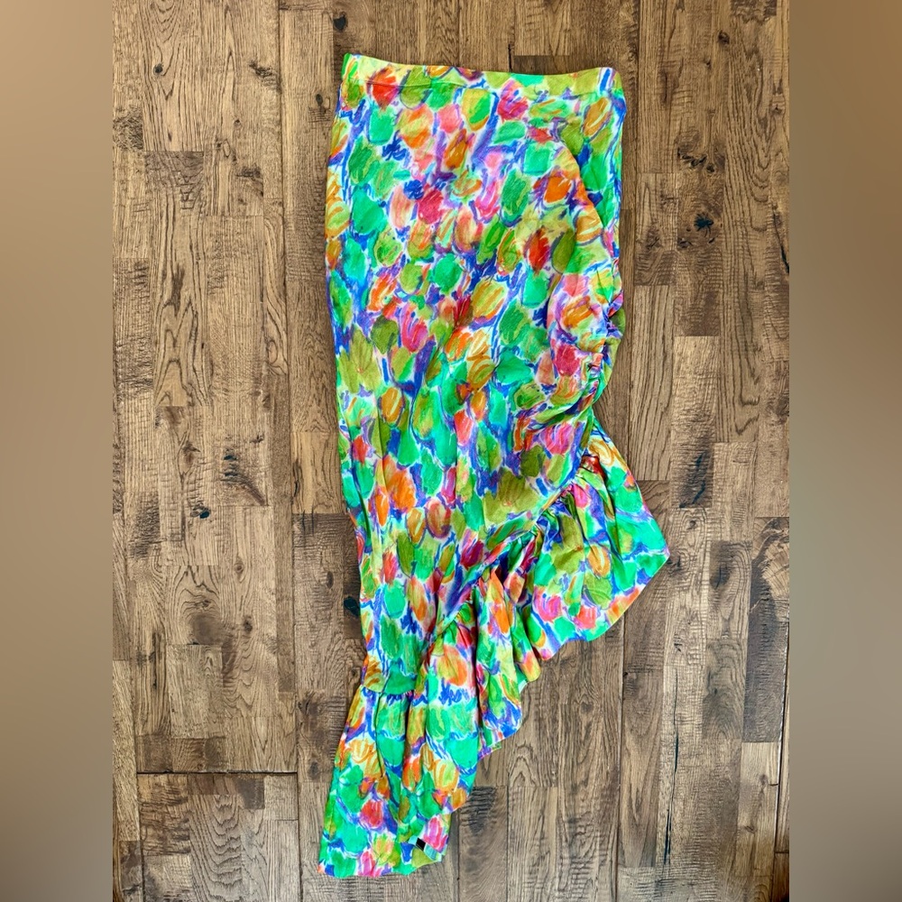 NWT Anthropologie Hope For Flowers by Tracey Reese Asymmetrical Skirt Size XS I - Picture 8 of 11